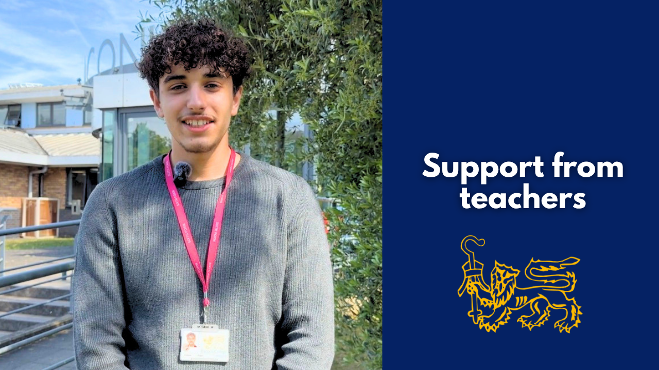 Support from teachers