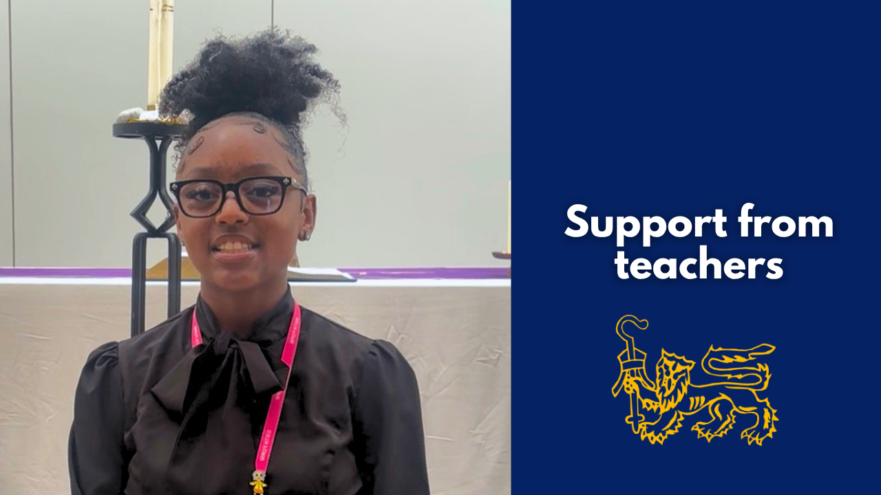 Support from teachers